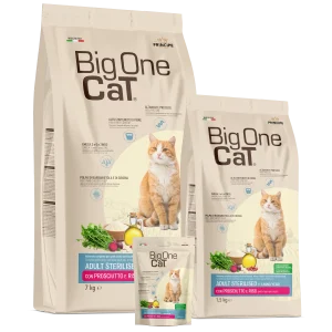 big one cat premium sterilizzato prosciutto e riso